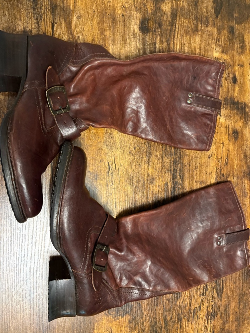 Frye Women’s Dark Brown Leather Boots - Size 8 - LIKE NEW